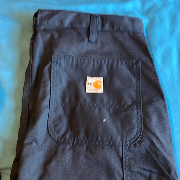 Men’s 34x30 FR Carhartt dark blue work pants band new never worn - Picture 3 of 4